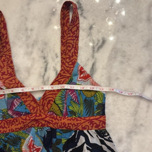 Fire Los Angeles Multi-Color Cotton Above Knee Sun Dress Women's Size medium - Picture 6 of 12